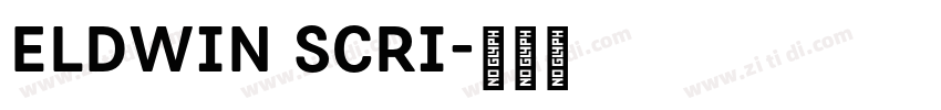 Eldwin Scri字体转换